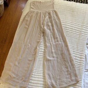 Chic Beige Women's Wide Leg flowy pants